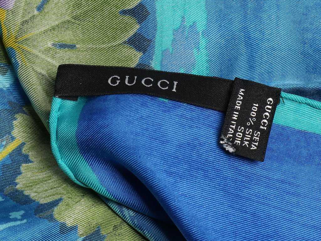 Gucci Floral Silk Scarf