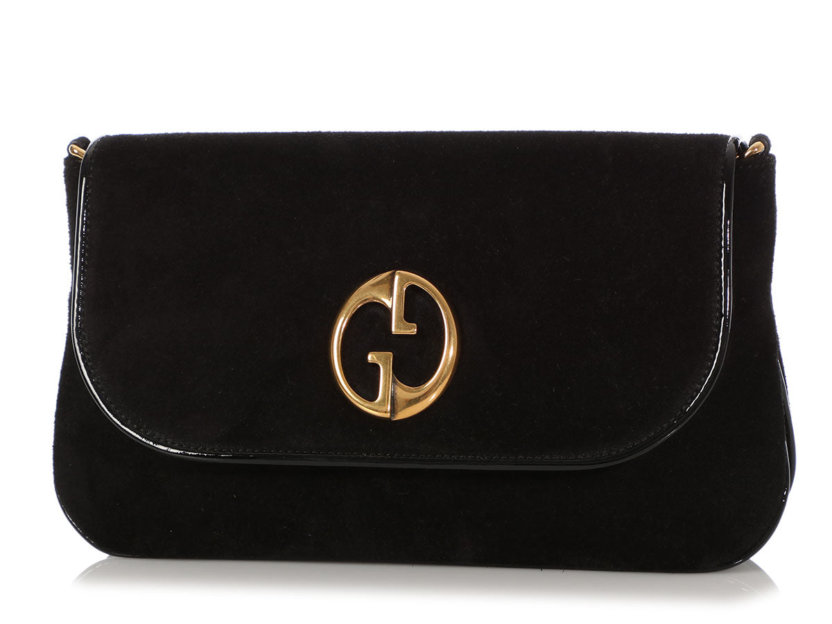 Gucci, Bags, Vintage Gucci Black Shoulder Bag