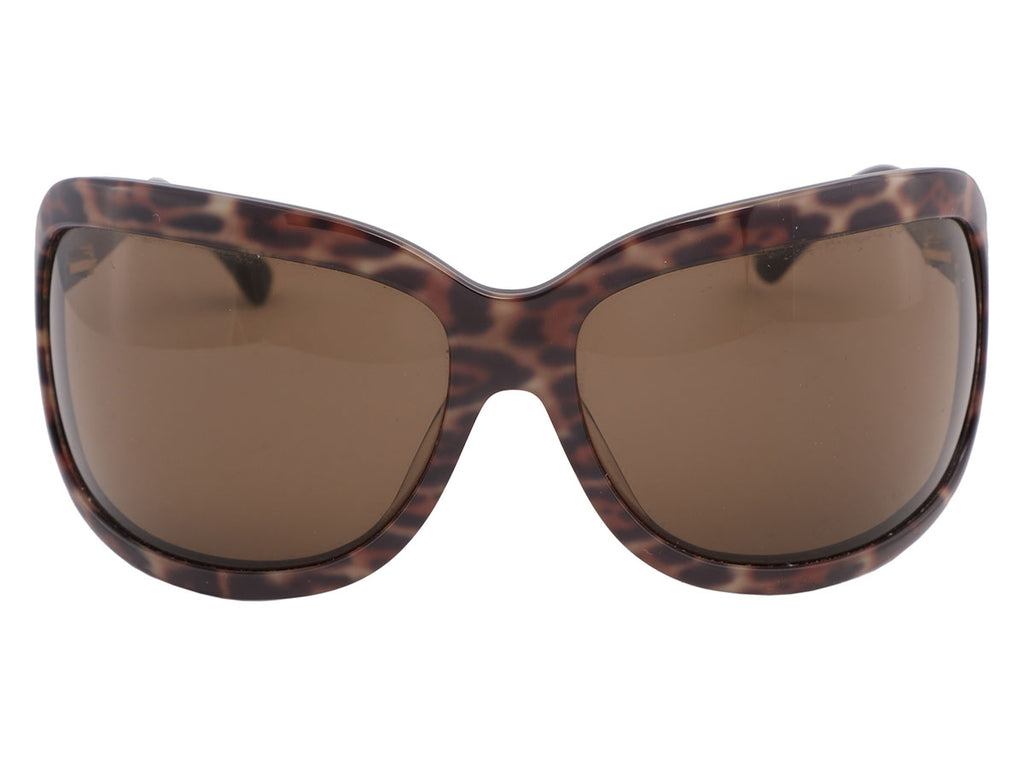 YSL Brown Leopard Sunglasses