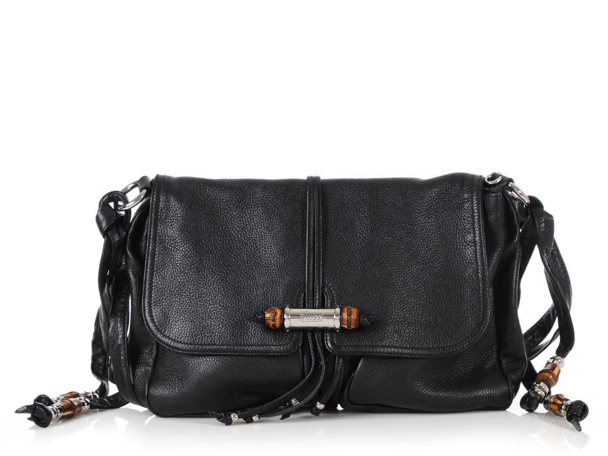 leather croisette bag