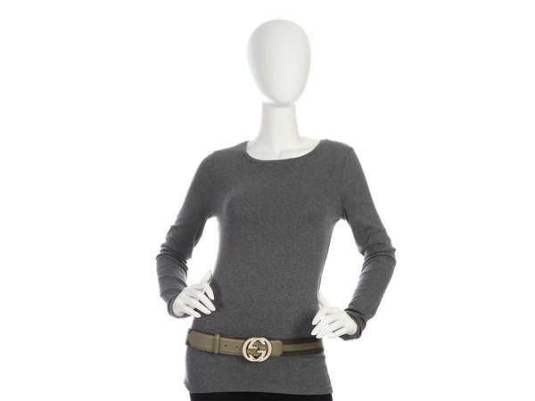 Gucci Green Webbing GG Belt