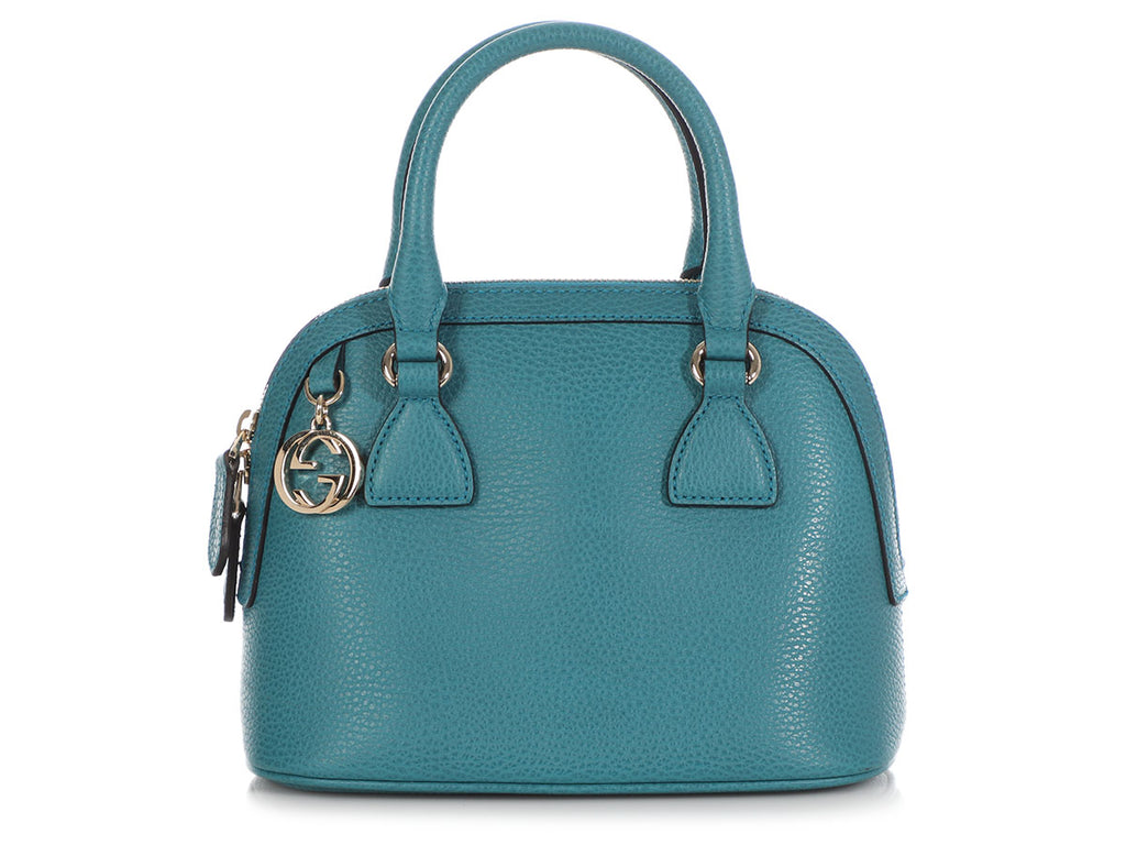 Gucci Blue Dome Top Handle Bag
