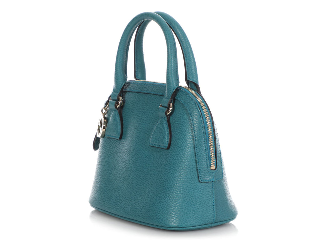 Gucci Blue Dome Top Handle Bag