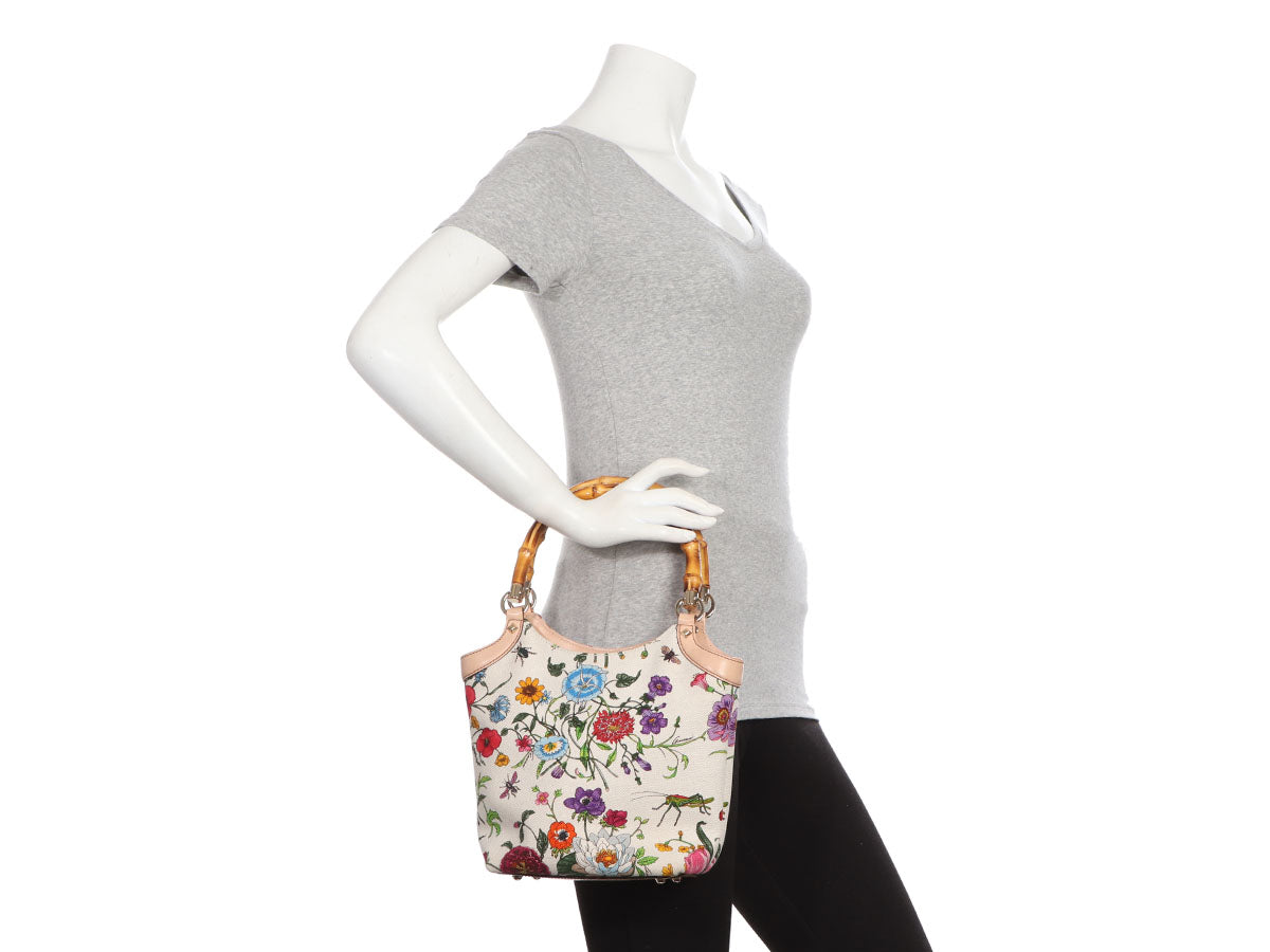 Vintage Gucci Flora Handbag-Bucket Bag — North Park Luxury