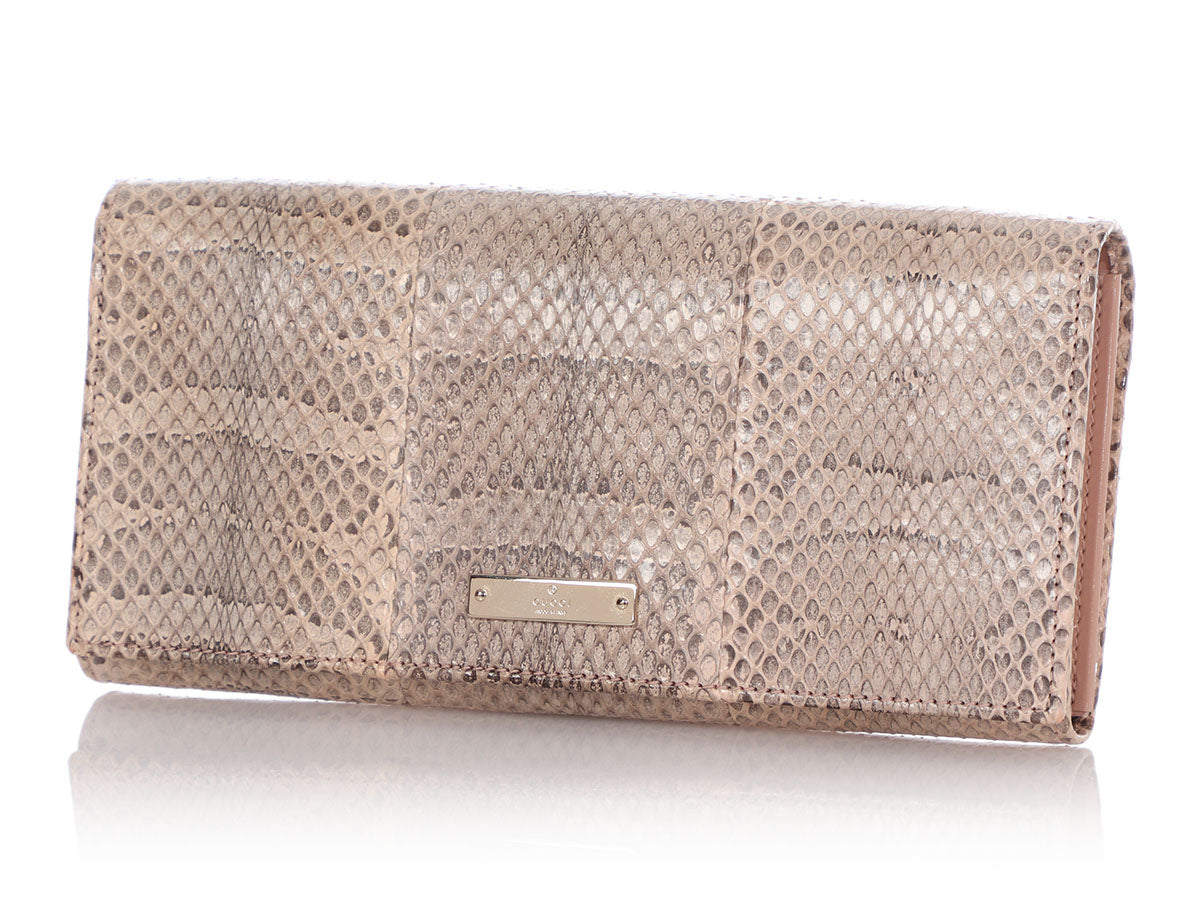Gucci Snakeskin Wallet on Chain - Ann's Fabulous Closeouts
