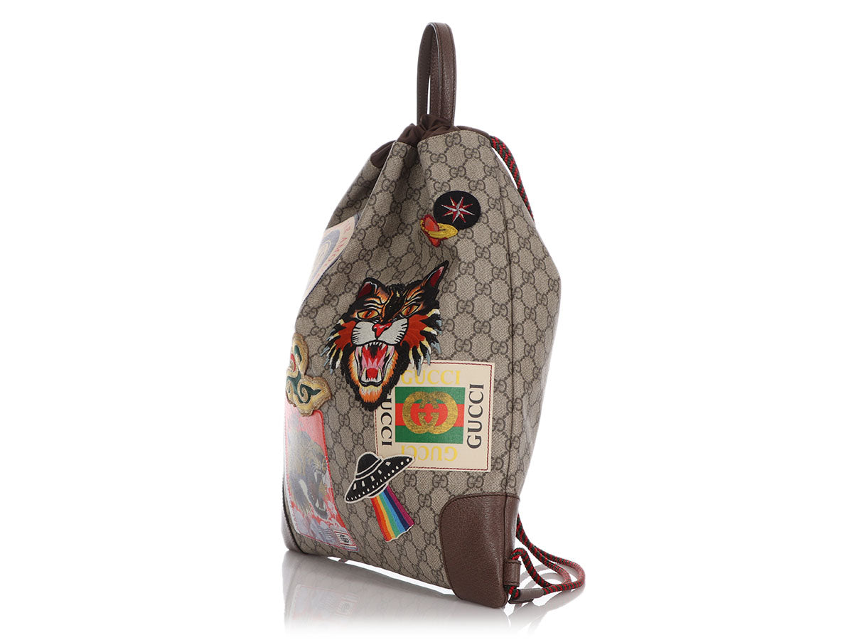 Gucci GG Supreme Courrier Soft Drawstring Backpack - Ann's Fabulous  Closeouts