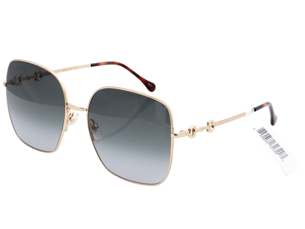 Gucci Gold Square Frame Sunglasses