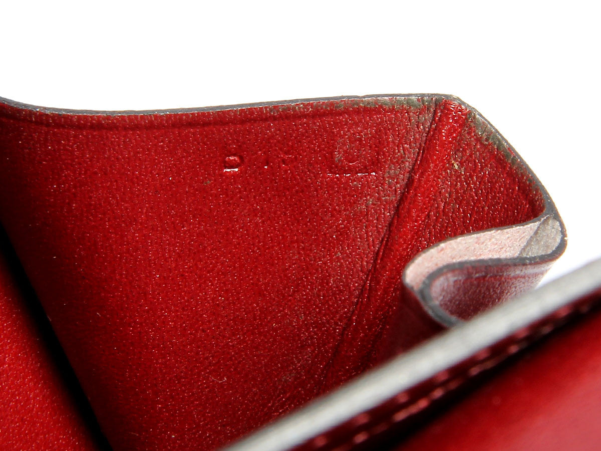 Hermès Rouge H Bearn Wallet