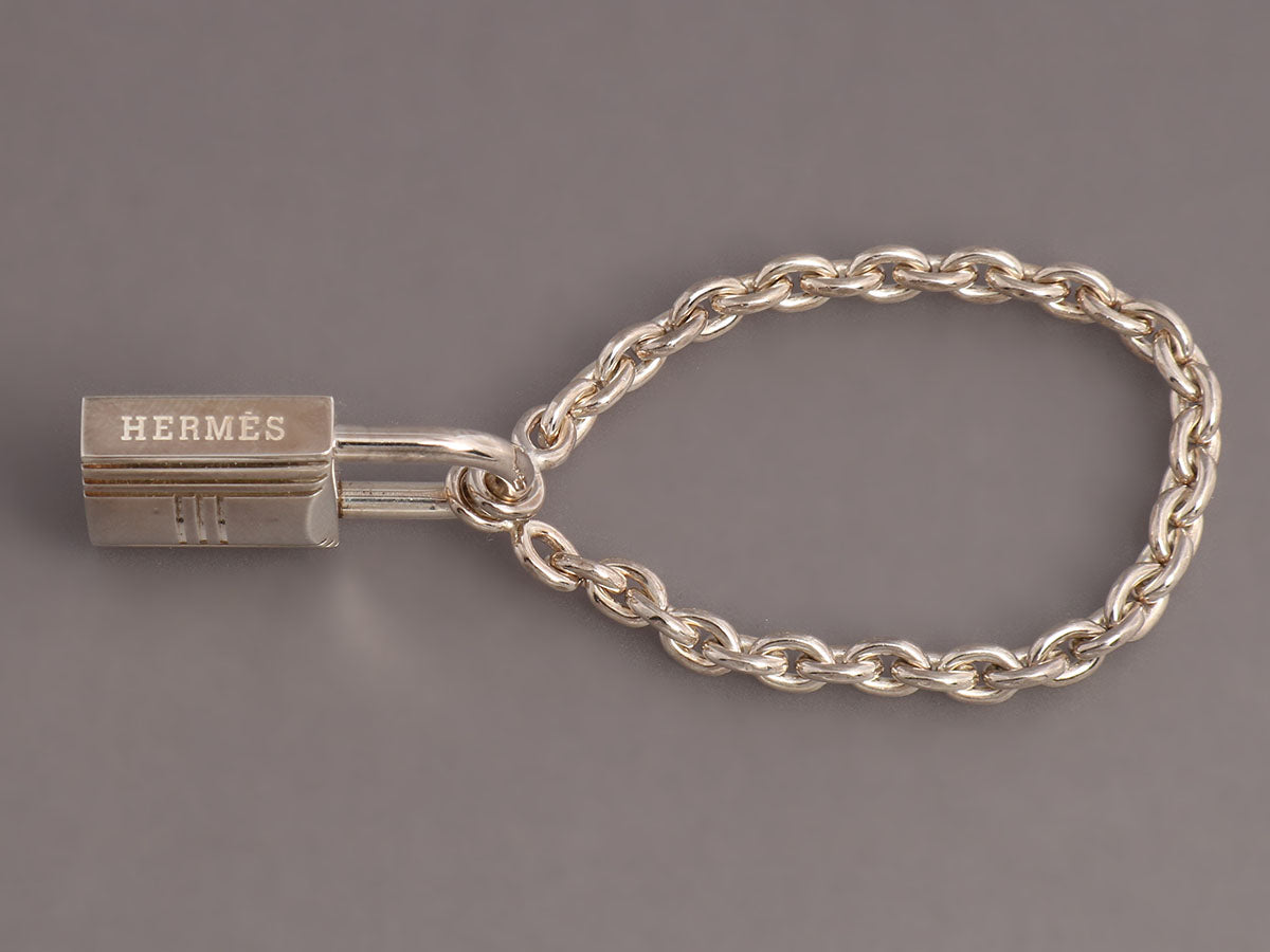 Hermès Sterling Silver Lock Charm - Ann's Fabulous Closeouts