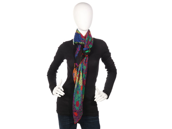 Hermès Offrandes d’Un Jour Silk Mousseline Shawl 140cm