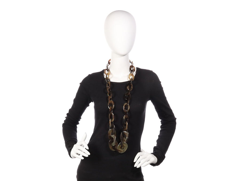 Hermès XL Kali Horn Necklace