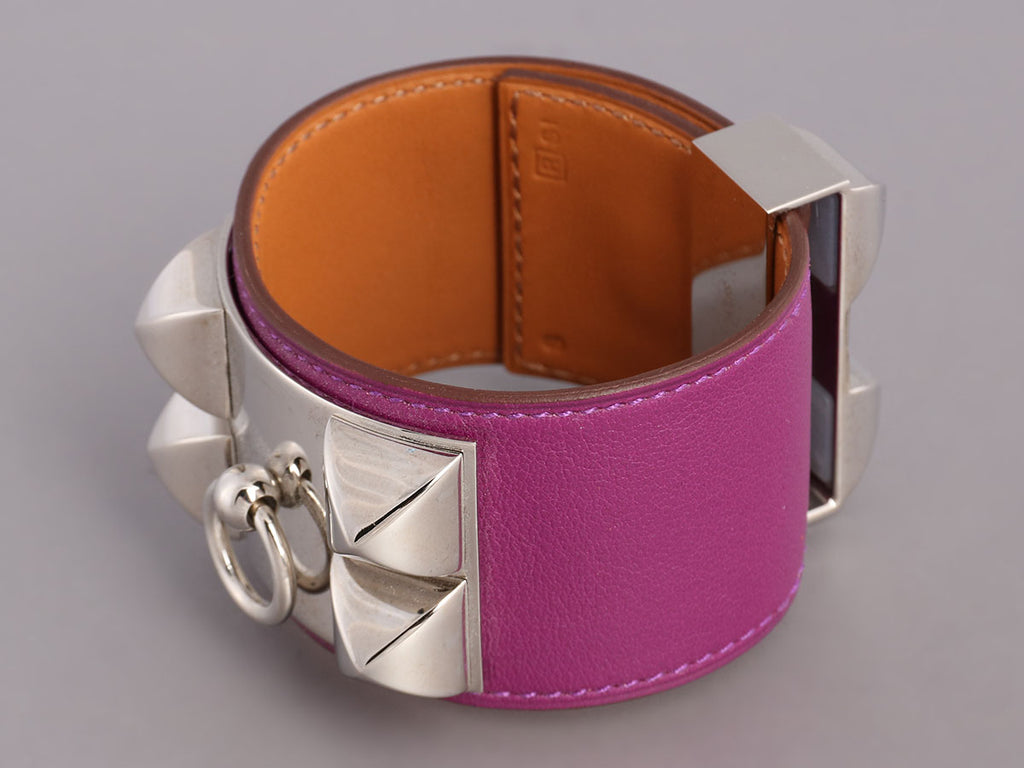 Hermès Anemone Swift Collier de Chien CDC Bracelet