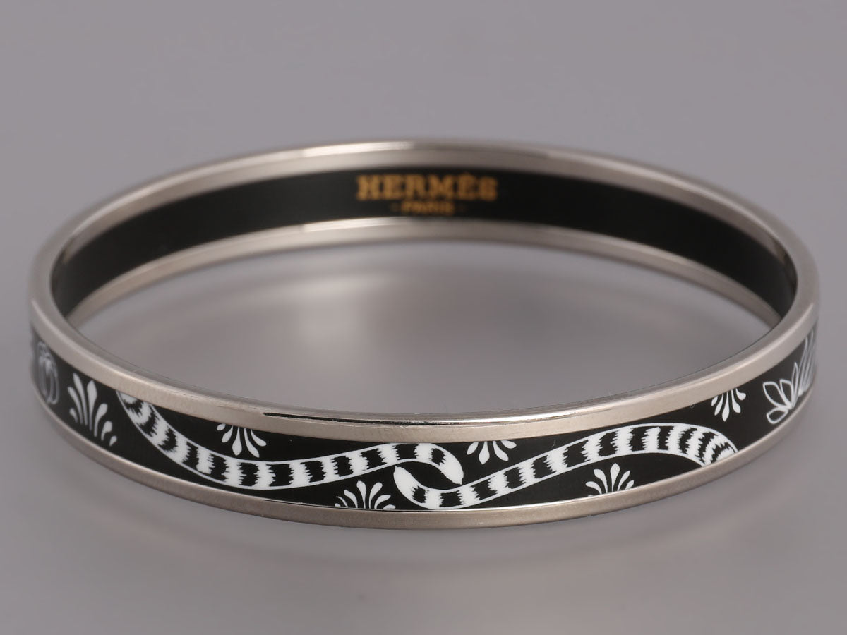 Hermes Les Leopards Clic Clac H Narrow Enamel Bracelet PM PHW – Madison  Avenue Couture