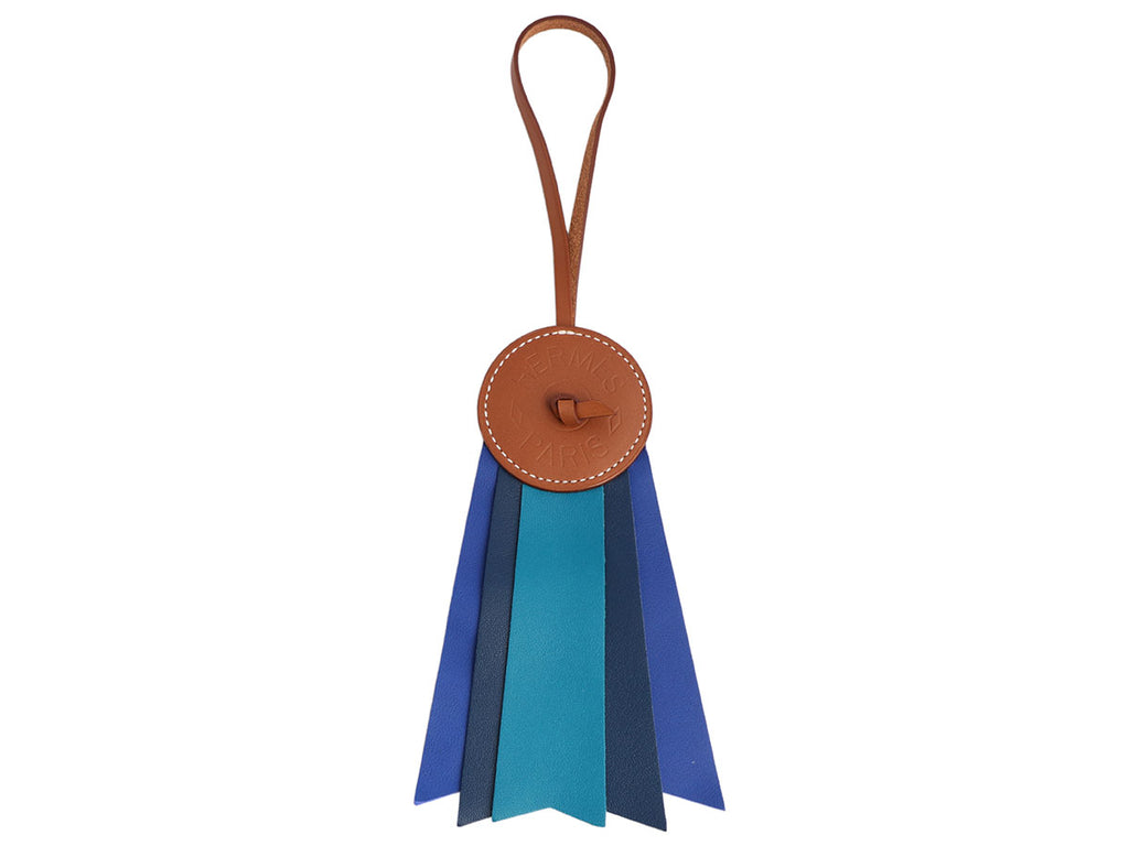 Hermès Blue Paddock Flot Ribbon Bag Charm