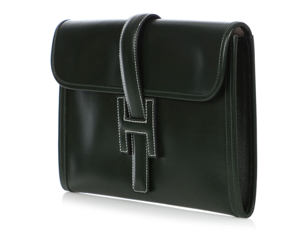 Hermès Green Box Leather Jigé PM