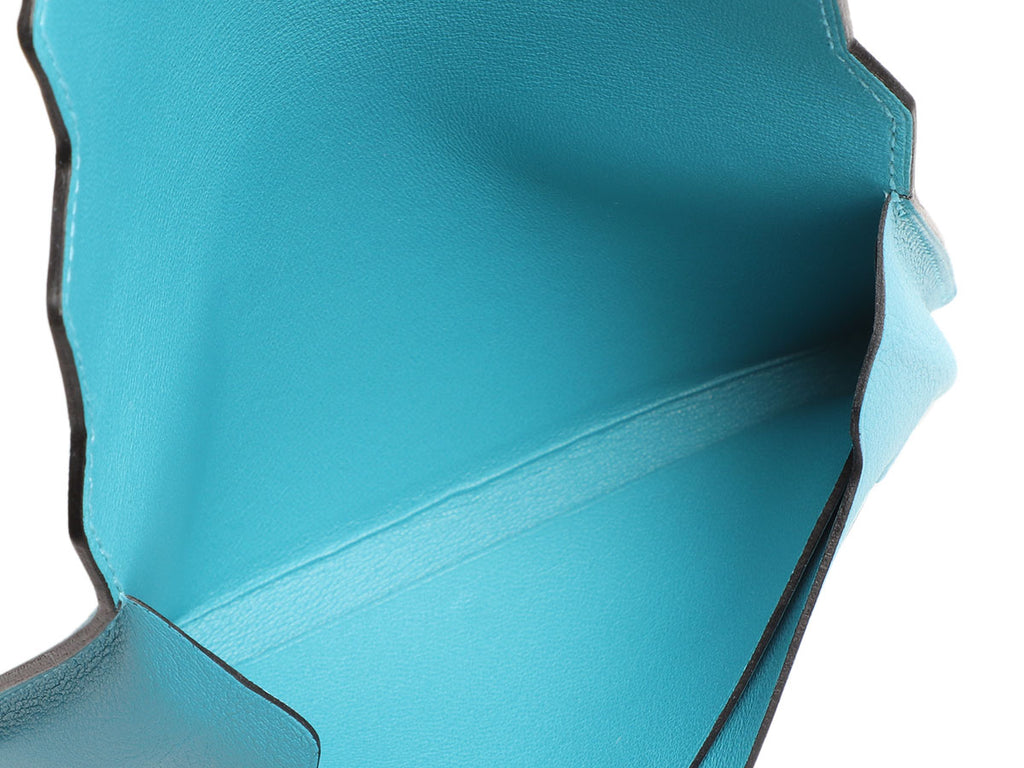 Hermès Turquoise Swift Smart Pouch