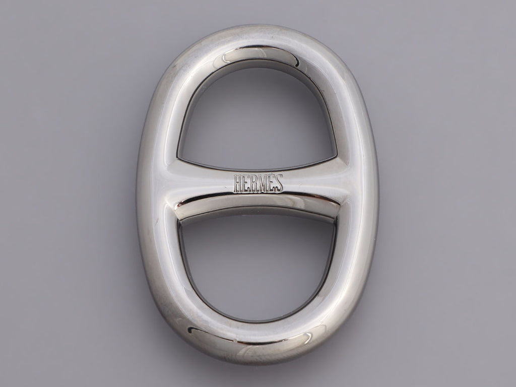 Hermès Chaîne d'Ancre Palladium Scarf Ring