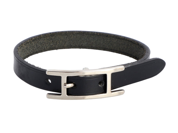 Hermès Black Chamonix Hapi Bracelet