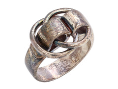 Hermès Vintage Sterling Silver Deux Anneaux Band Ring - Ann's