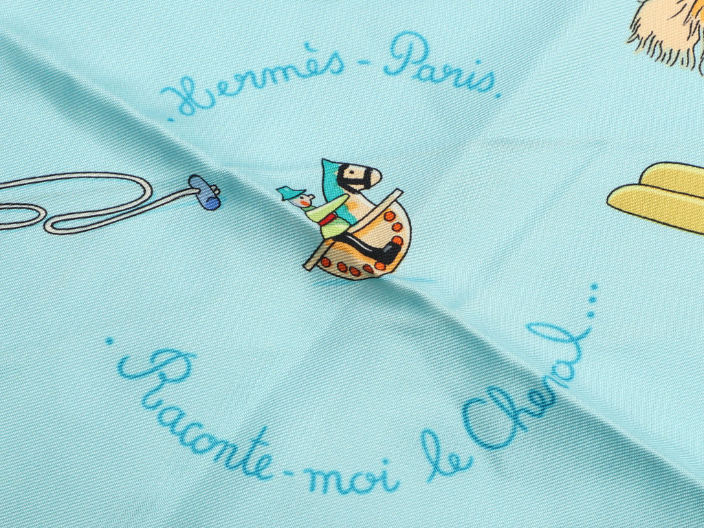 Hermès Raconte Moi Le Cheval Silk Scarf 90cm
