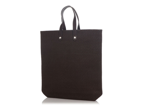 Hermès Brown Woven Leather and Polyester Ahmedabad Tote Bag