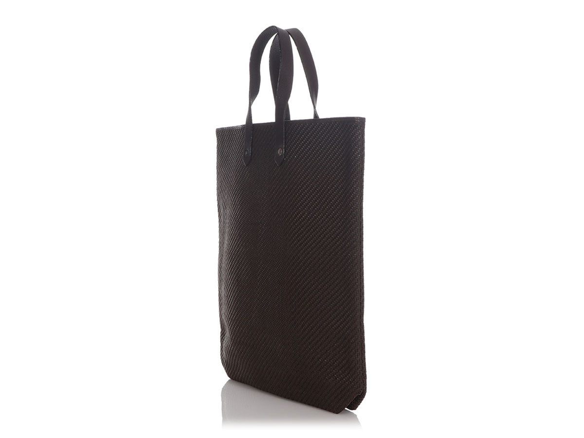 Hermes Black Cotton Tote Bag