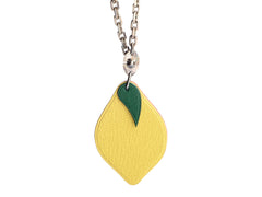 Hermès Yellow Chèvre Lemon Key Ring/Bag Charm - Ann's Fabulous