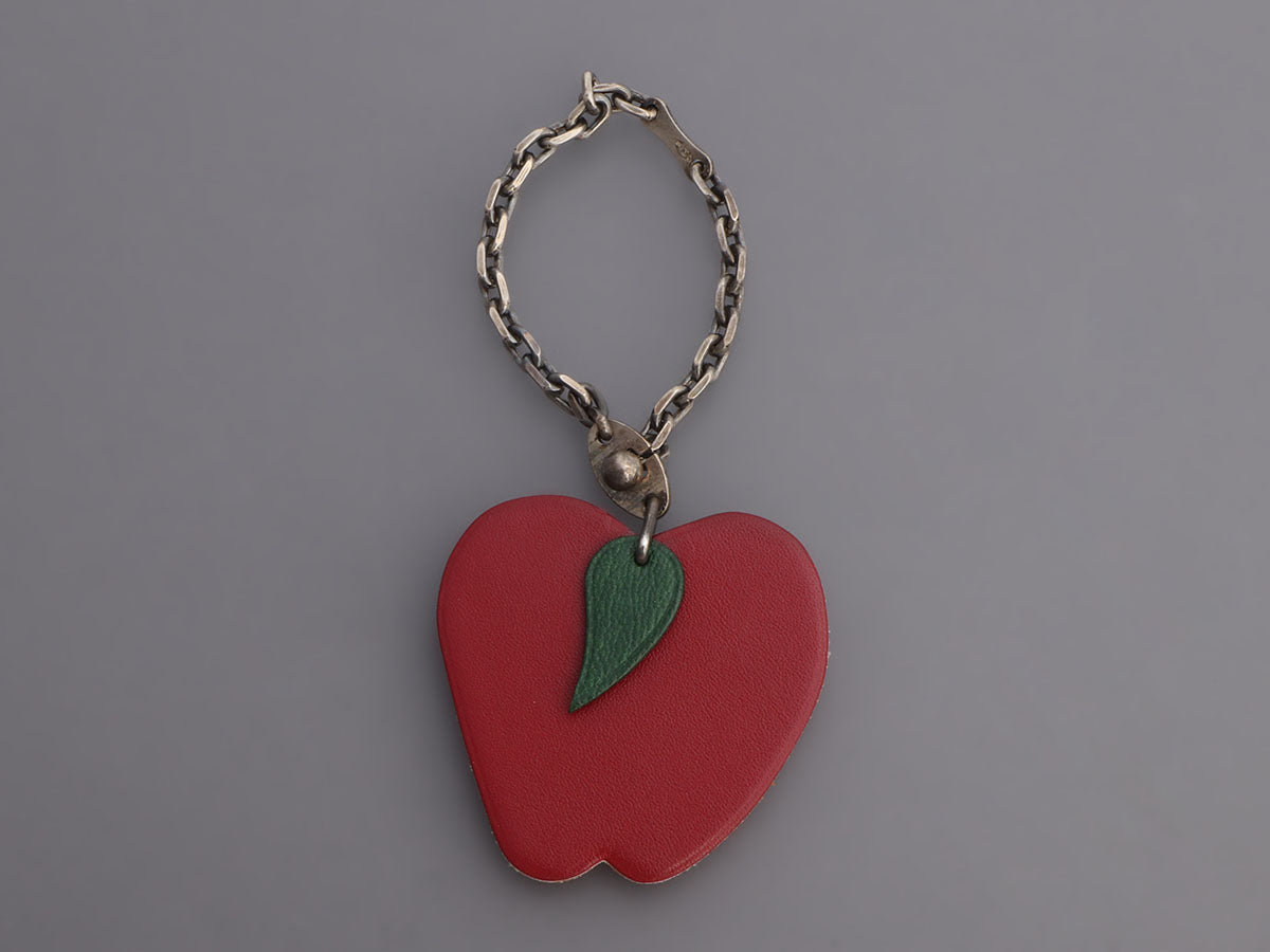 Apple Keychain Bag Charm