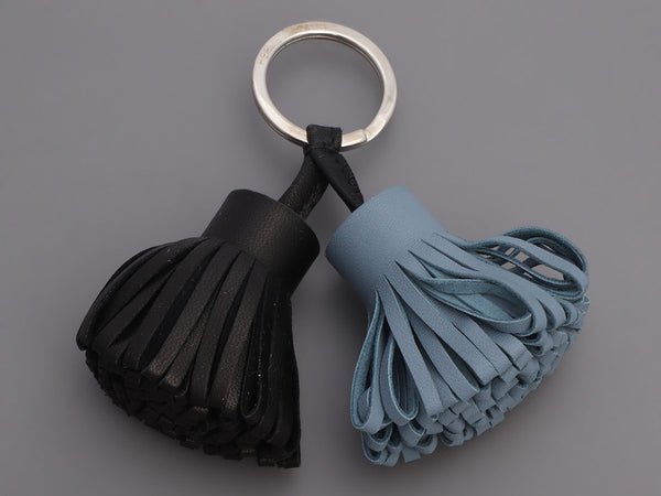 Hermès Black and Blue Lambskin Carmen Duo Bag Charm