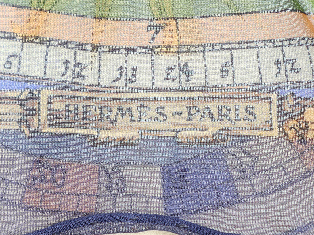 Hermès Astrologie Mousseline Pocket Square