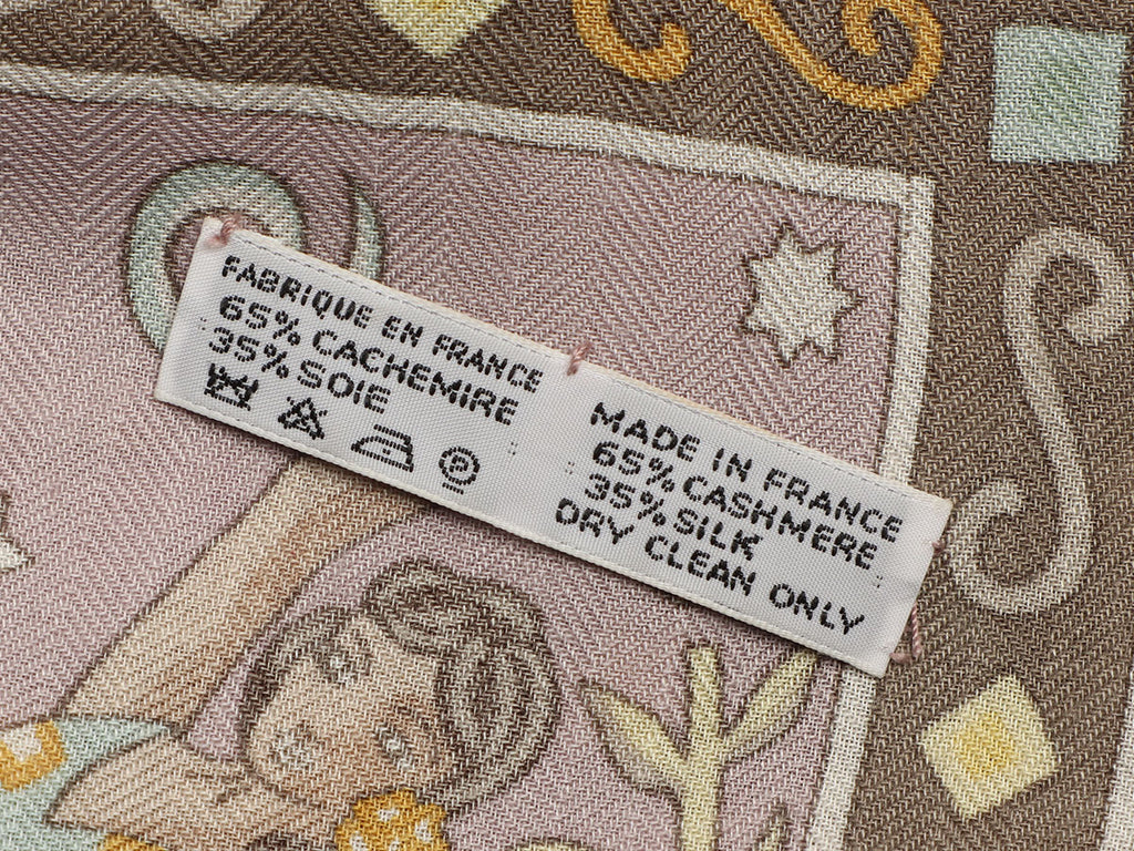 Hermès Peuple du Vent Cashmere Silk Shawl 140cm