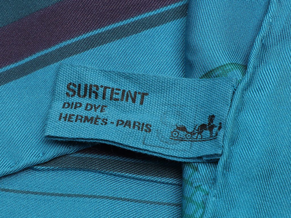 Hermès Couvertures et Tenues de Jour Dip Dye Silk Scarf 90cm