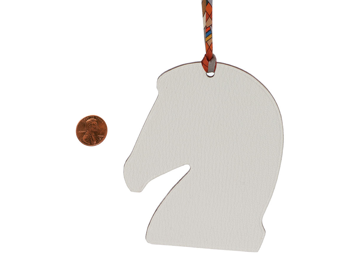 Hermès Two-Tone Leather Samarcande Horse Head Bag Charm - Ann's Fabulous  Closeouts