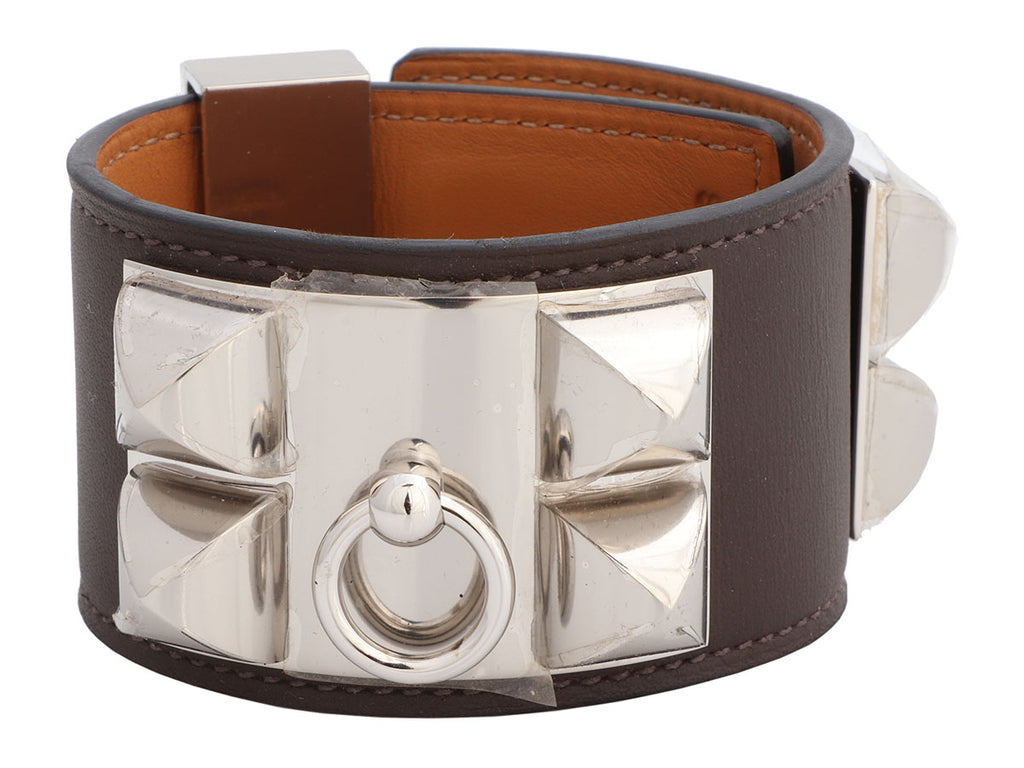 Hermès Brown Swift Collier de Chien CDC Bracelet