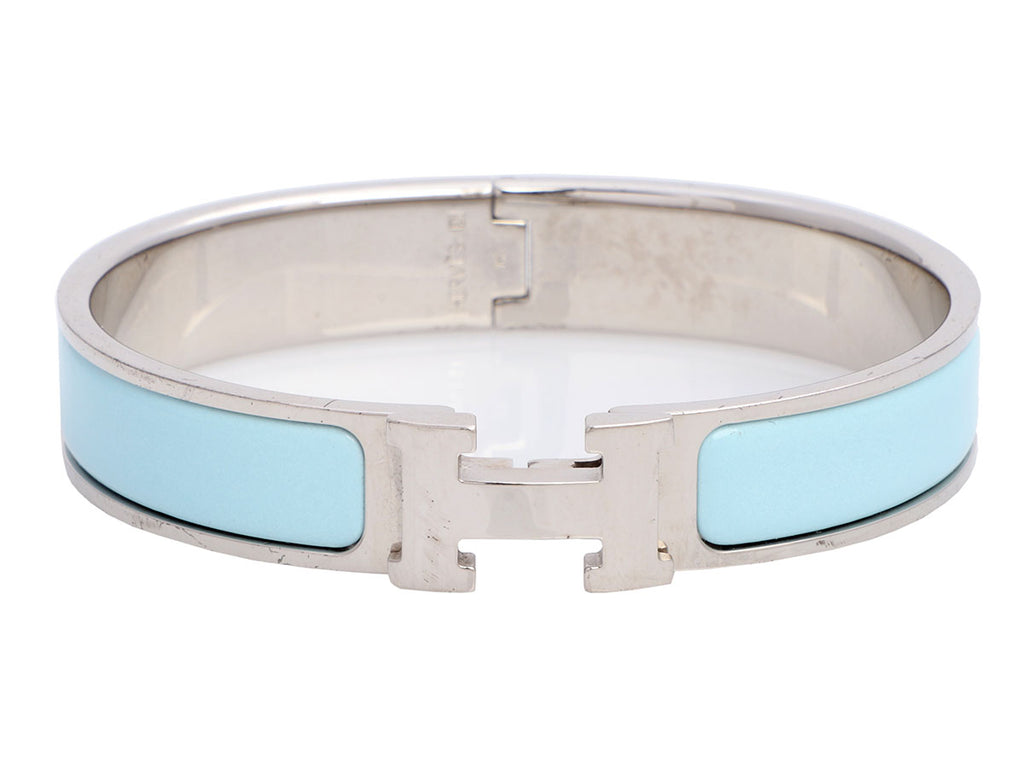 Hermès Narrow Bleu Clic-Clac Bracelet