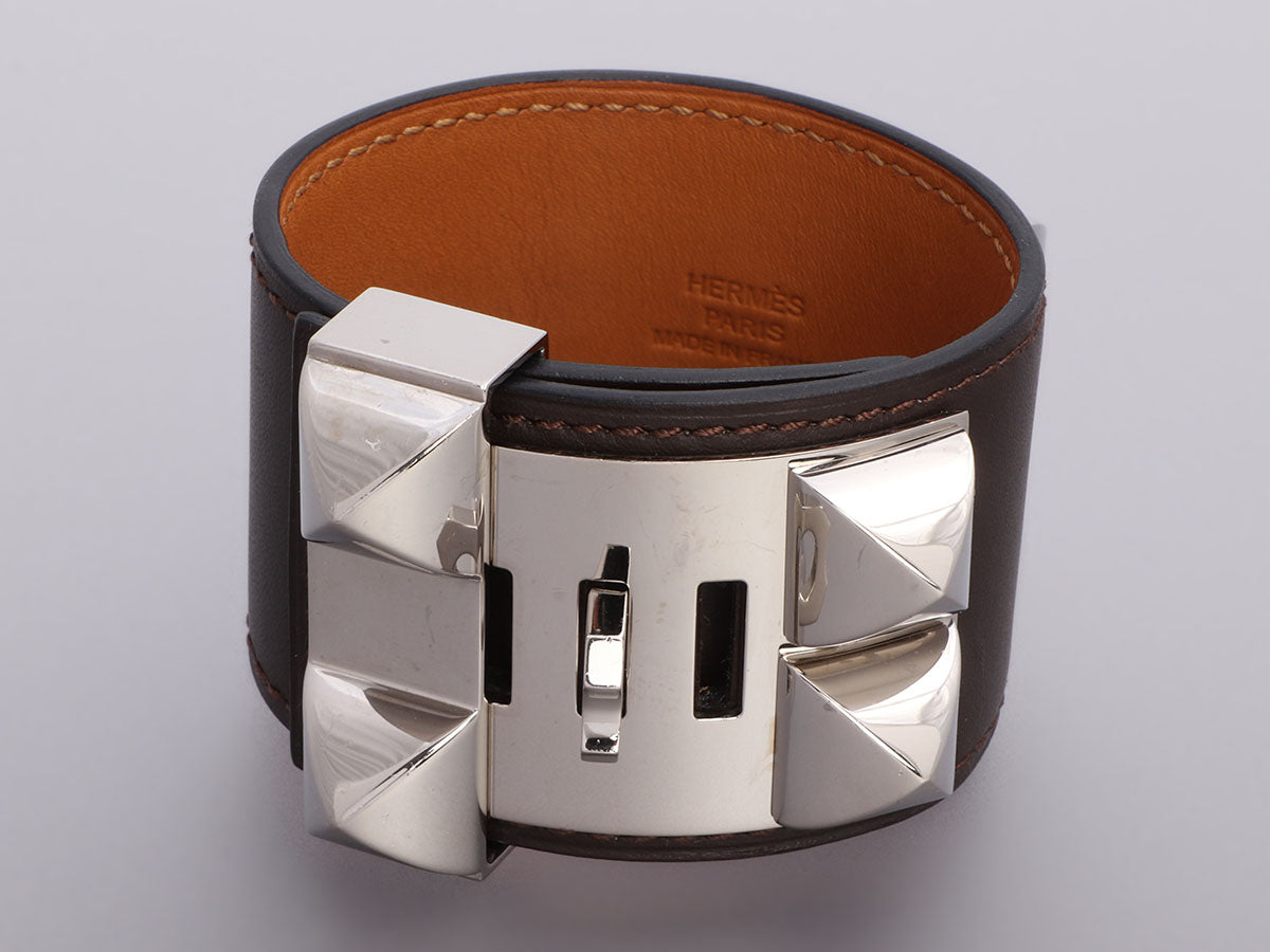 Hermès Black Swift Collier de Chien CDC Bracelet - Ann's Fabulous Closeouts