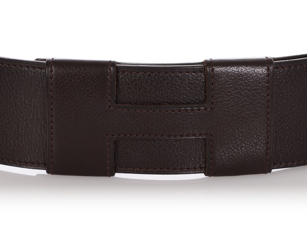 Hermès Ebène Java Leather Belt