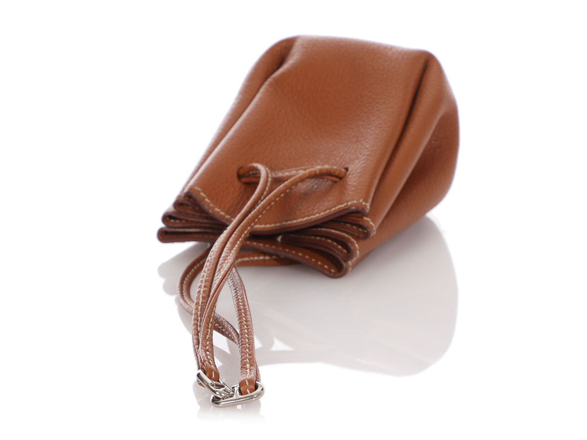 Hermes Vespa Orange Leather Pouch / Bag Charm - AWL4145 – LuxuryPromise
