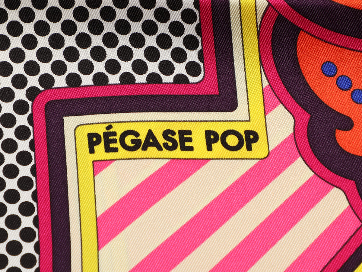 Hermes Pegase Pop Silk Scarf