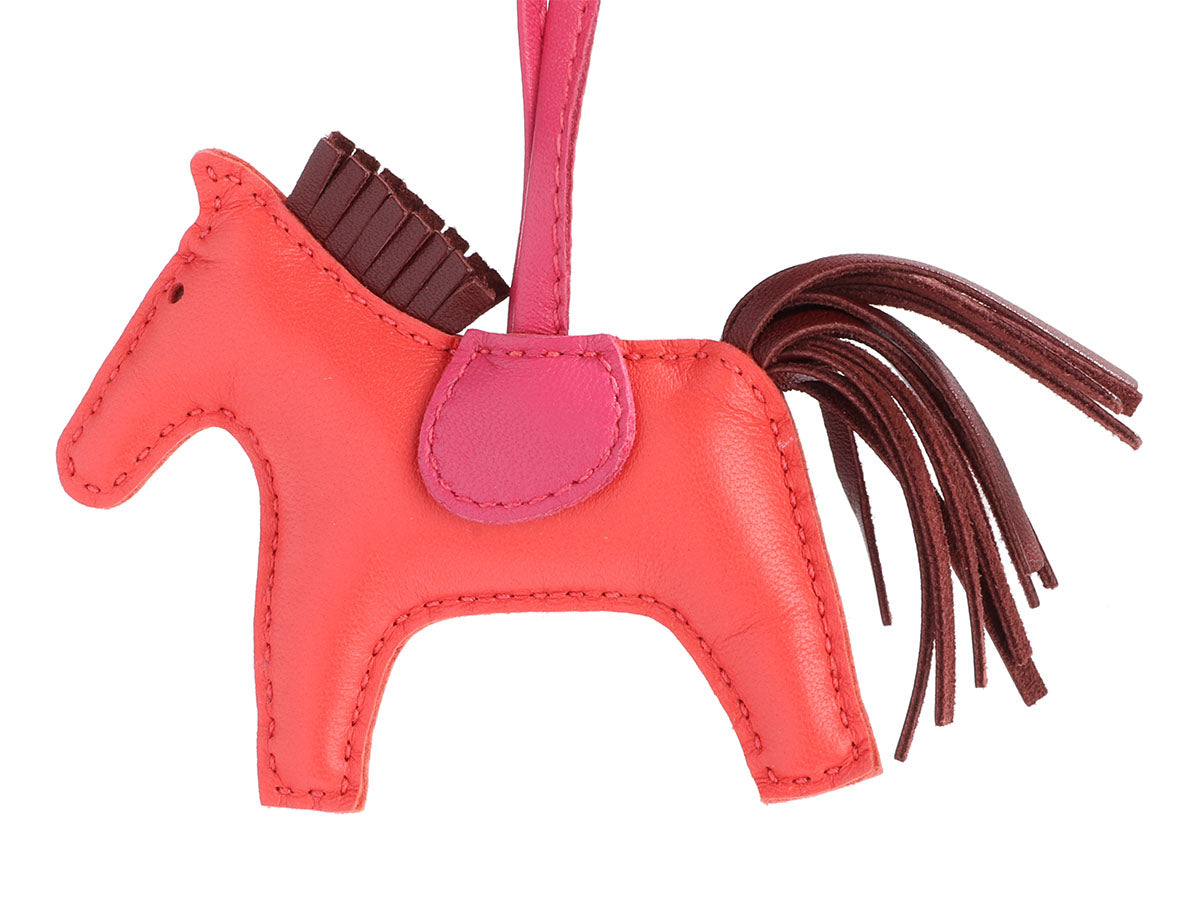 Hermès Rose Jaipur Lambskin Grigri Rodeo Horse Bag Charm PM - Ann's  Fabulous Closeouts