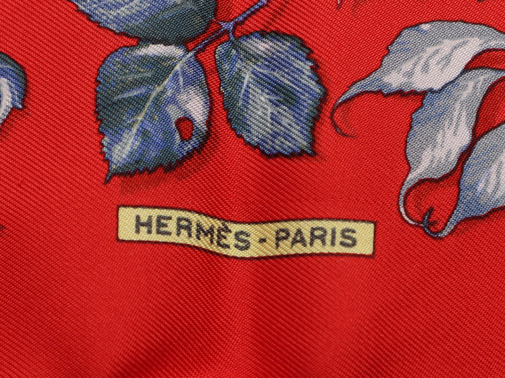 Hermès Tourbillons Silk Pocket Square