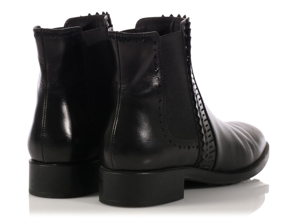 Tod Black Chelsea Ankle Boots