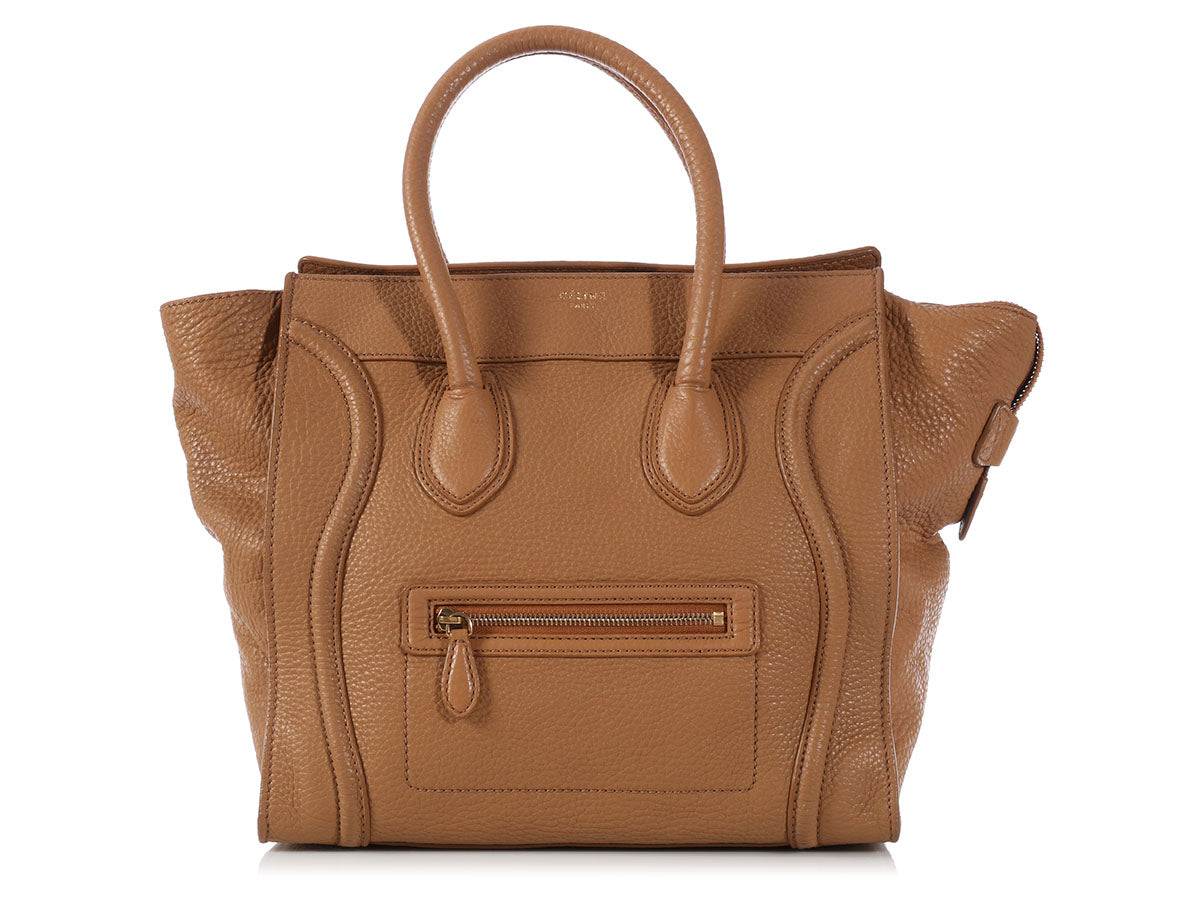 Celine Luggage Leather Tote Bag