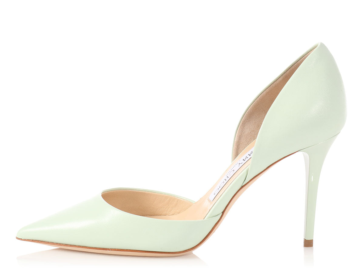 Christian Dior lime green/neon yellow heels