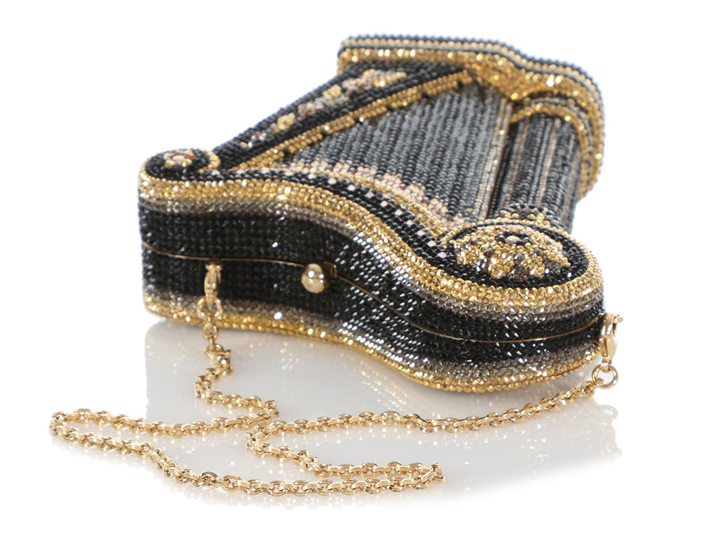 Judith Leiber Couture Carnegie Hall Crystal Harp Clutch