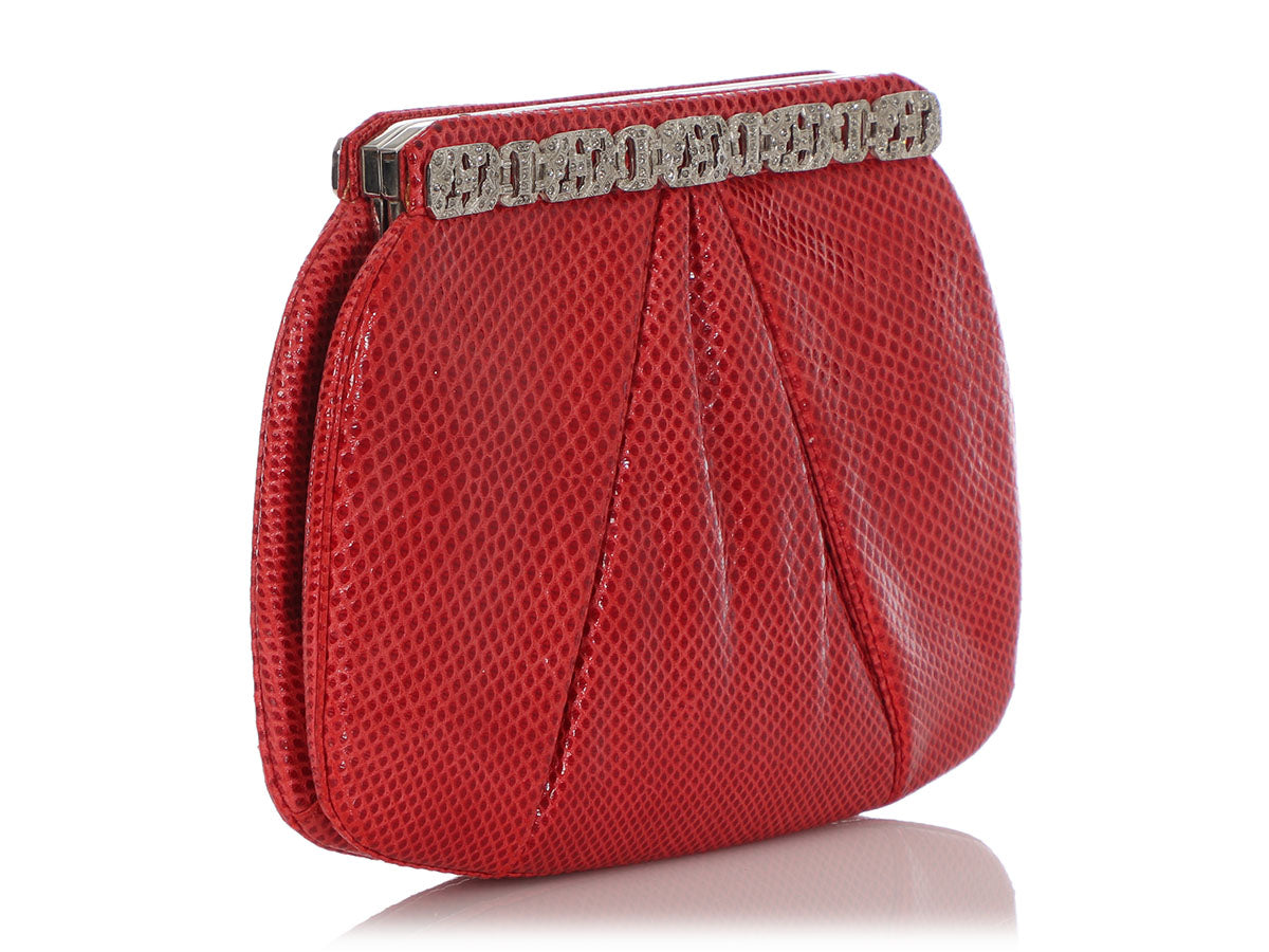 RED SATIN EVENING CLUTCH BAG | Evening clutch bag, Clutch bag, Red satin