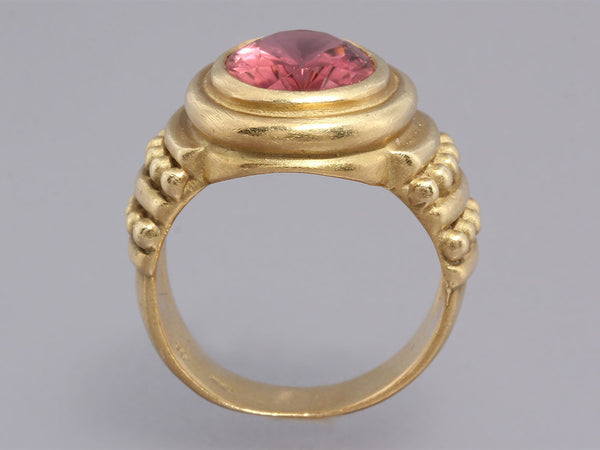 Judith Ripka Peach Tourmaline Ring - Ann's Fabulous Closeouts