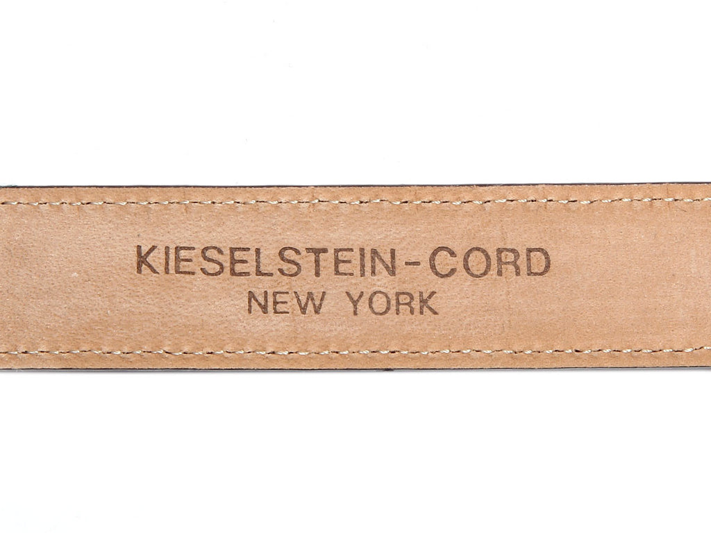 Kieselstein-Cord Shiny Black Alligator Belt