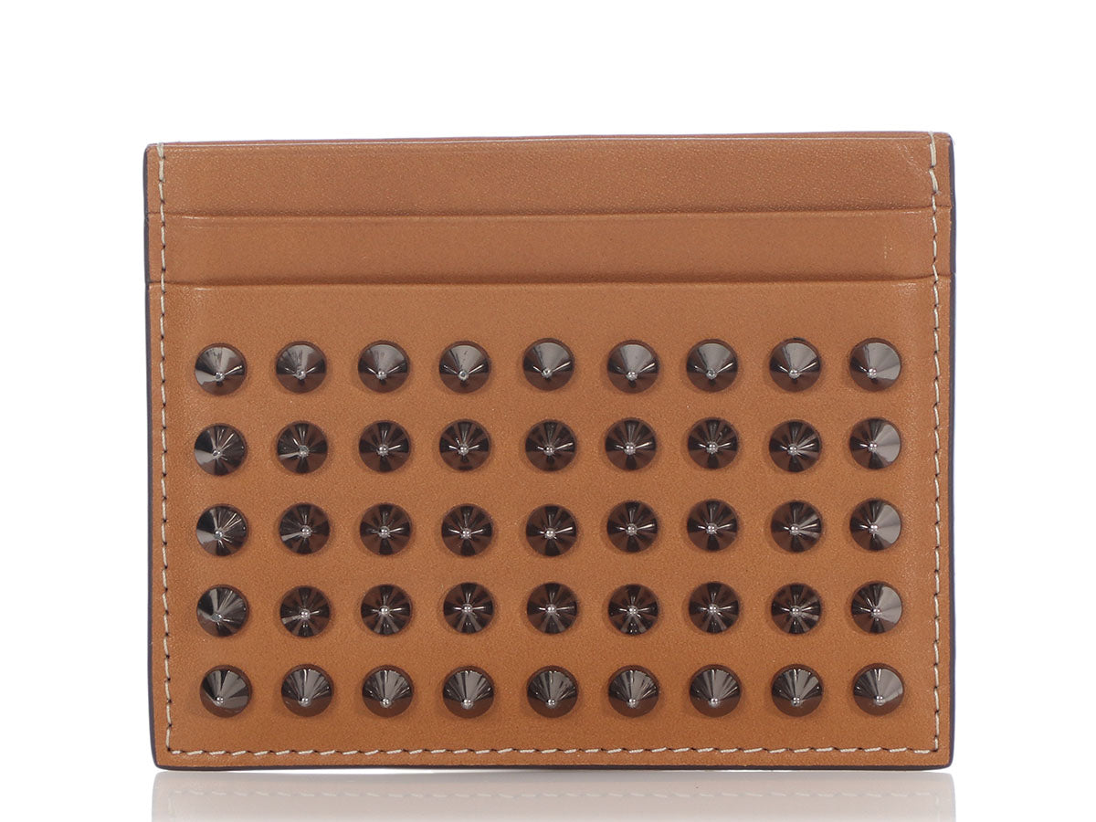 BURBERRY Embellished textured-leather cardholder