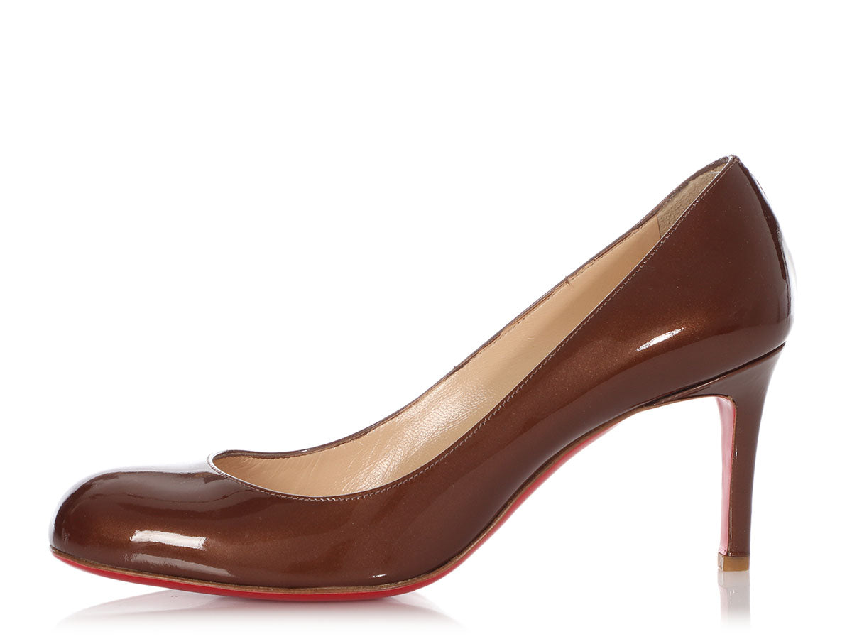 SALVATORE FERRAGAMO #42116 Brown Leather Peep Toe Pumps (US 6 EU 36) – ALL  YOUR BLISS